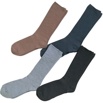 神戸生絲 楽らくソックス 秋冬用（毛混） 紳士用 モカ 5900　【介護用衣類】介援隊カタログ U0205（直送品）