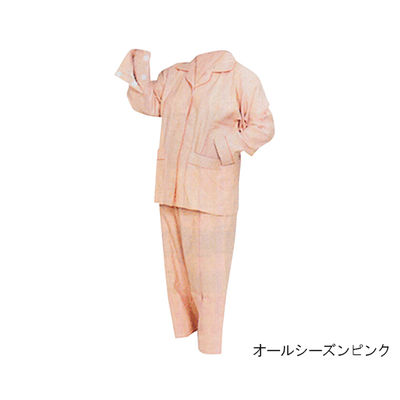 ハートフルウェアフジイ 前開きパジャマHP15ー100 春夏用 M ピンク 7-2060-02 1袋(1枚)（直送品）