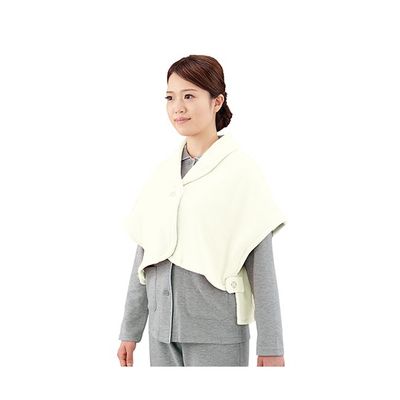 ハートフルウェアフジイ ケープ HA01ー048 ベージュ 7-2065-02 1枚（直送品）