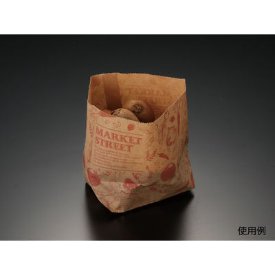 パックスタイル PS SHバッグ 舟底 MS（赤）取手無 00488178 1包：1000枚（100×10）（直送品）