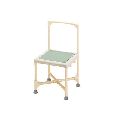 矢崎化工 シャワーいす 背もたれ型 (ターンテーブル無し・アジャスターあり) CAA-0301 1台 7-3961-03（直送品）