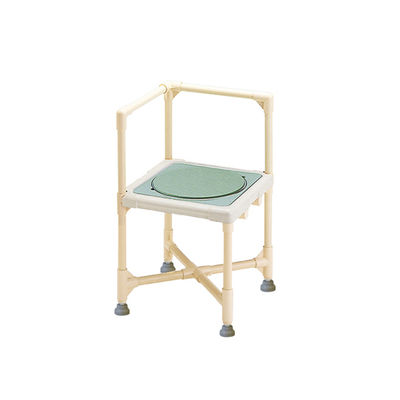 矢崎化工 シャワーいす L型 (ターンテーブルあり・アジャスターあり) CAT-0101 1台 7-3961-04（直送品）