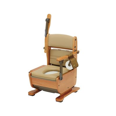 ウチヱ さわやかチェア泉II(ソフト便座・肘掛けはね上げタイプ) 8253 1個 61-4483-69（直送品）