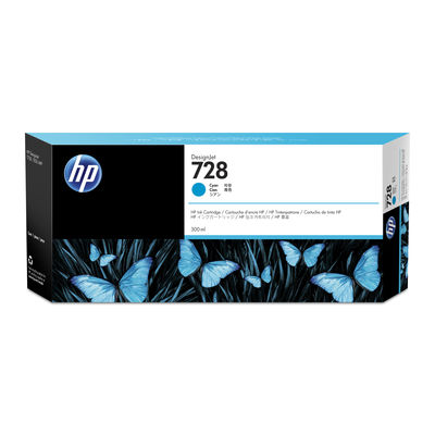 HP（ヒューレット・パッカード） 純正インク HP728 （300ml） シアン F9K17A 1個（直送品）