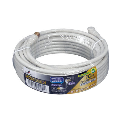 DXアンテナ テレビ接続用同軸ケーブル 4JW10SLS(B) 1個（直送品）