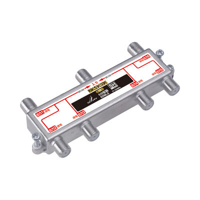 DXアンテナ 分配器 2K 4K 8K対応 6分配 全端子間通電 金メッキプラグ F型端子 ダイカスト構造 6DMLS 1個（直送品）