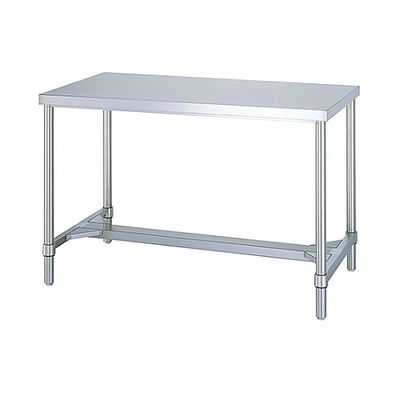 シンコー ステンレス作業台 (SUS430・H枠仕様) 450×450×800 WH-4545 1式(1個) 61-0008-90（直送品）