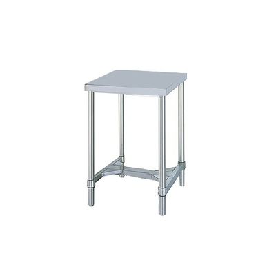 シンコー ステンレス作業台 (SUS430・H枠仕様) 600×600×800 WH-6060 1式(1個) 61-0008-92（直送品）