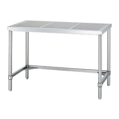 シンコー パンチング作業台 (SUS430・三方枠仕様) 900×750×800 PWT-9075 1台 61-0010-01（直送品）