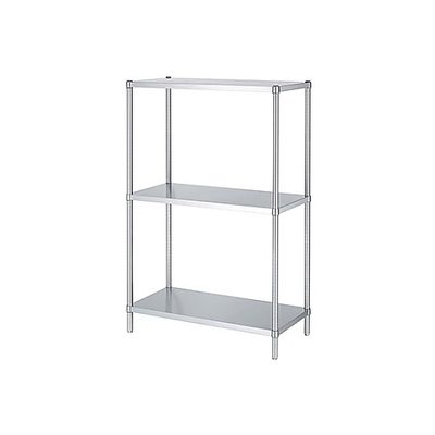 シンコー ステンレスラック (SUS304・ベタ棚3段仕様) 888×438×1800 RBN3-9045 1式(1個)（直送品）