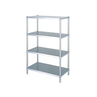 シンコー ステンレスラック (SUS304・ベタ棚4段仕様) 888×888×1800 RBN4-9090 1式(1個)（直送品）