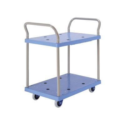 金沢車輌 静音樹脂台車 790×455×860mm (両ハンドル2段) NP-109GS 1個 62-1619-14（直送品）