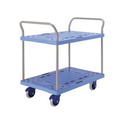 金沢車輌 静音樹脂台車 975×600×950mm (両ハンドル2段) NP-309GS 1個 62-1619-23（直送品）