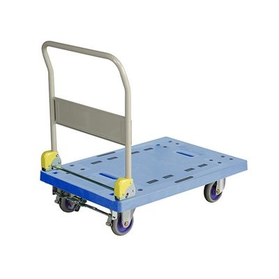 金沢車輌 樹脂台車 (ハンドル折畳式)フットブレーキ付 935×600×970mm NP-306 1個 62-1619-51（直送品）