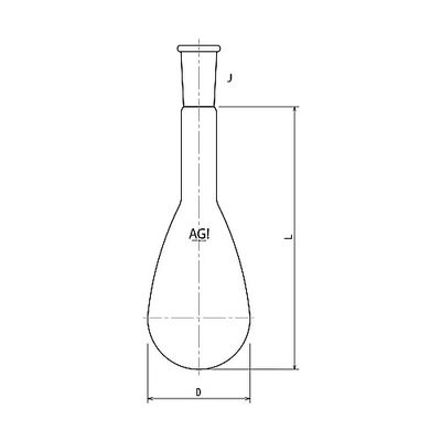 旭製作所 ケルダールフラスコ 200mL 24/40 3212-200-4L 1個 61-3624-89（直送品）