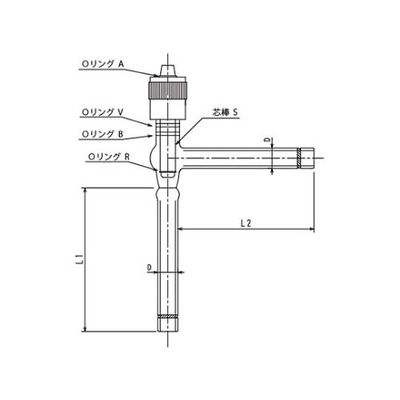 旭製作所 高真空グリースレスバルブL型(アングルタイプ)溝付 2226ー19LーG 1個 61-4719-38（直送品）