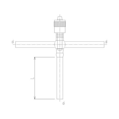 旭製作所 高真空グリースレスバルブ T型 溝付 芯棒材質:PTFE 2260ー10G 1個 62-2091-66（直送品）