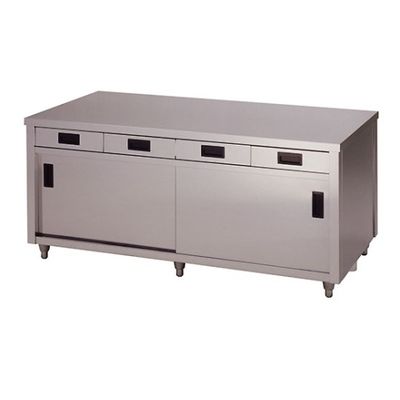 東製作所 ステンレス両面引出し付保管庫 1800×900×800 ACWO-1800L 1個 61-4435-79（直送品）