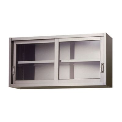 ☆工場整備品☆吊り戸棚 幅900 ステンレス　美品　業務用 東製作所 ステンレス吊戸棚(ガラス戸) 900×350×600 AS-900G-600 1個 61