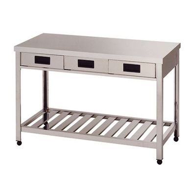 東製作所 片面引出し付作業台スノコ板付 1500×900×800 LTO-1500 1個 61-4439-02（直送品）