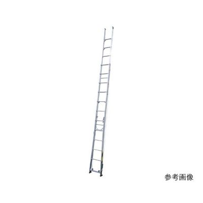 ナカオ 二連伸縮はしご「スカイライトII」 7.35m MED7.2 1個 61-9748-97（直送品）