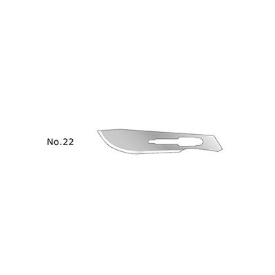 フェザー安全剃刀 フェザー替刃メス ハンドルNo.4用 替刃No.22 1