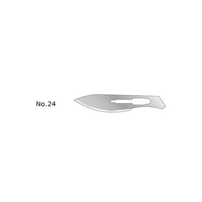 フェザー替刃メス ハンドルNo.4用 替刃No.24 8-3066-18 1セット（60枚