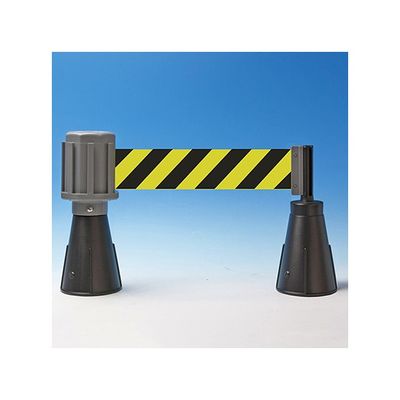 日本緑十字社 バリアライン カラーコーン用本体 トラ柄テープ付き バリアラインー1 1台 61-9937-30（直送品）