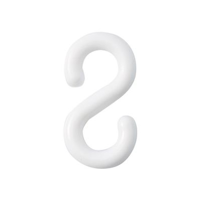 日本緑十字社 Sフック Φ8mm ホワイト PF-8W 1組(2個) 61-9937-49（直送品）