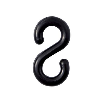 日本緑十字社 Sフック Φ8mm ブラック PF-8BK 1組(2個) 61-9937-55（直送品）