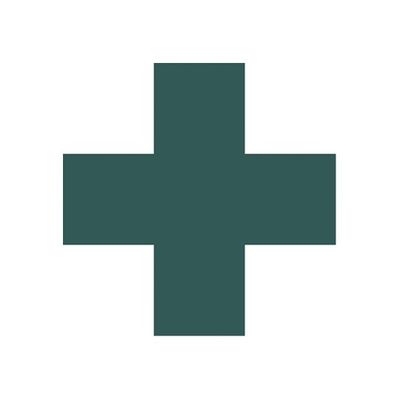 日本緑十字社 ヘルメット用ステッカー 120mm角十字 HL-132 1組(5枚) 61-9937-92（直送品）