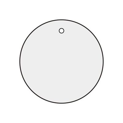 日本緑十字社 バルブ開閉札(無地)丸型80mm トク15-143 1枚 61-9939-94（直送品）