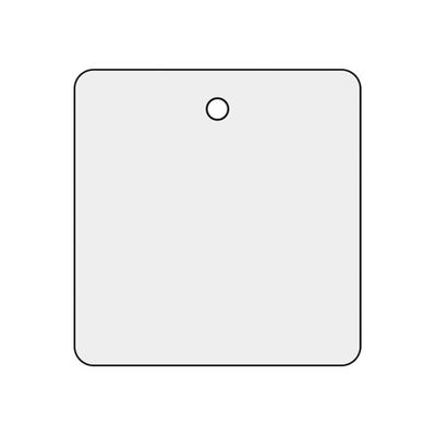 日本緑十字社 バルブ開閉札(無地)角型80mm トク15-144 1枚 61-9939-96（直送品）