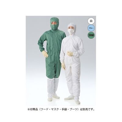 東洋リントフリー クリーンルーム用フード一体ツナギ服(男女兼用