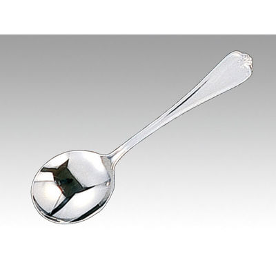 トーダイ XM-7（18-8） クイーンエリザベス ブイヨンスプーン 002237 1包：12本（直送品）