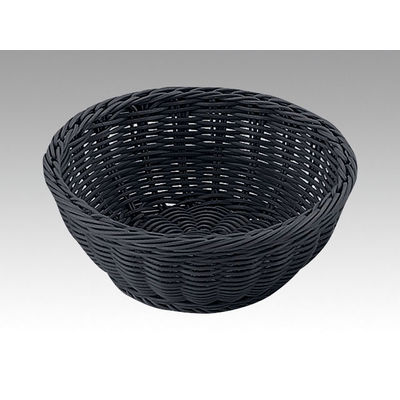トーダイ RO-431-BK丸型バスケット 18型 ブラック 01043118 1包：5個（直送品）