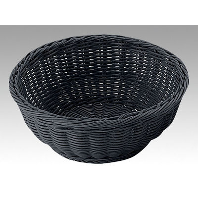トーダイ RO-432-BK丸型バスケット 21型 ブラック 01043221 1包：5個（直送品）