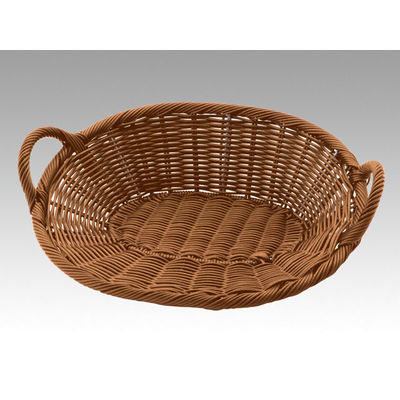 トーダイ HB-002-BR小判型 ベーカリーバスケット 手付 ブラウン 010HB002 1包：5個（直送品）