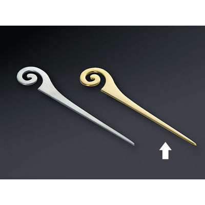 トーダイ 18-8 スパイラル ピック 金メッキ 01400104 1包：60本（6×10）（直送品）