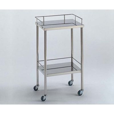 柏ステンレス工業 ステンレスワゴン 機械卓子M (3方枠付) 2段 ステンレスワゴンMA-2B-M 1個 62-2713-97（直送品）