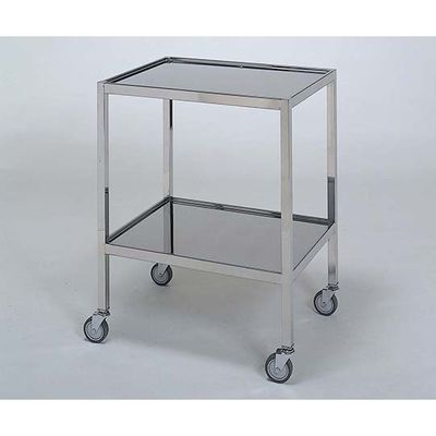 柏ステンレス工業 ステンレスワゴン 機械卓子M (縁付) 2段 ステンレスワゴンMA-2S-M 1個 62-2714-10（直送品）