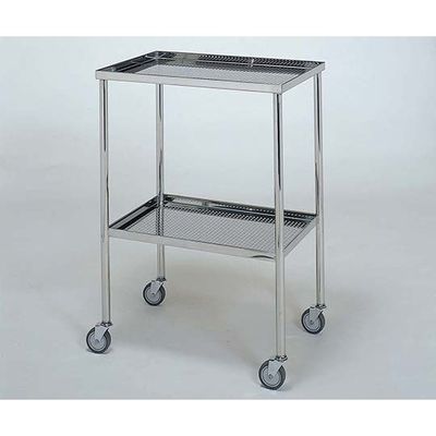 柏ステンレス工業 ステンレスワゴン 機械卓子S (パンチング立上) ステンレスパンチングワゴンMA-VP-S 1個 62-2714-26（直送品）