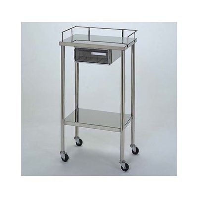 柏ステンレス工業 ステンレスワゴン 機械卓子 クリア引出付(1個) ステンレスワゴン(ヒキダシヅケ)MA-1A 1個 62-2714-40（直送品）