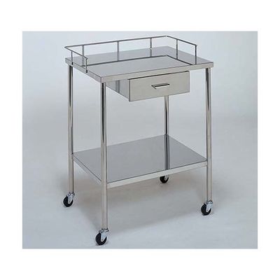 柏ステンレス工業 ステンレスワゴン 機械卓子L 引出付(1個) ステンレスワゴン(ヒキダシヅケ)MA-2H-L 1個 62-2714-44（直送品）