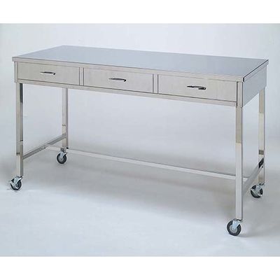 柏ステンレス工業 作業台 引出4個付 ストッパー付 1800×600×800mm サギョウダイMD-H1800 1個 62-2715-43（直送品）