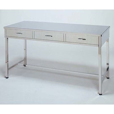 柏ステンレス工業 作業台 引出3個付 アジャスター付 1500×600×800mm サギョウダイMD-H1500J 1個（直送品）