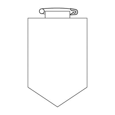 日本緑十字社 ビニールワッペン 胸100(白) 126101 1枚 61-3425-68（直送品）