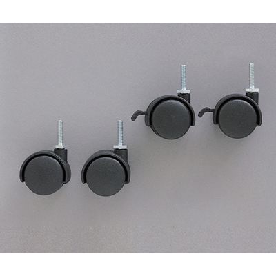 アイリスオーヤマ メタルミニキャスター ポール直径19mm 540000/MM-4MC 1パック(4個) 61-0428-71（直送品）