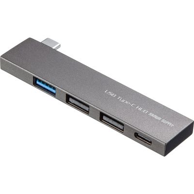サンワサプライ USB Type-C コンボ スリムハブ USB-3TCH21SN 1個（直送品）