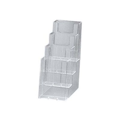 友屋 カタログホルダー 4C110(A4判3ツ折4段)22315 61-6849-36 1セット(3個)（直送品）